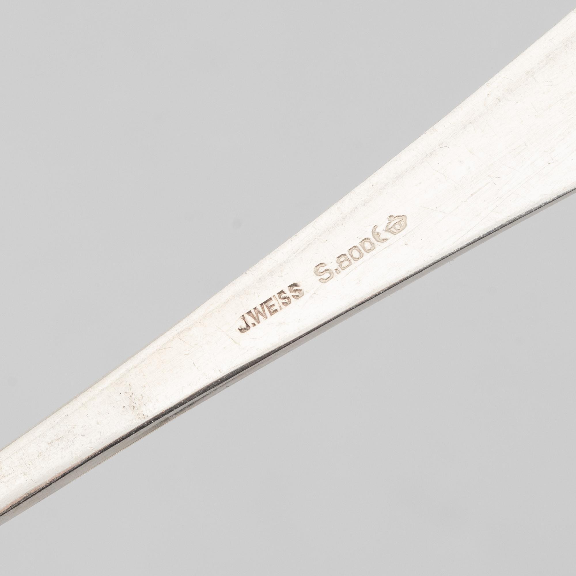 A 63-piece silver flatware set, "Victoria", Germany.