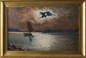 OKÄND KONSTNÄR, olja på duk, signerad "Joh Johansson".