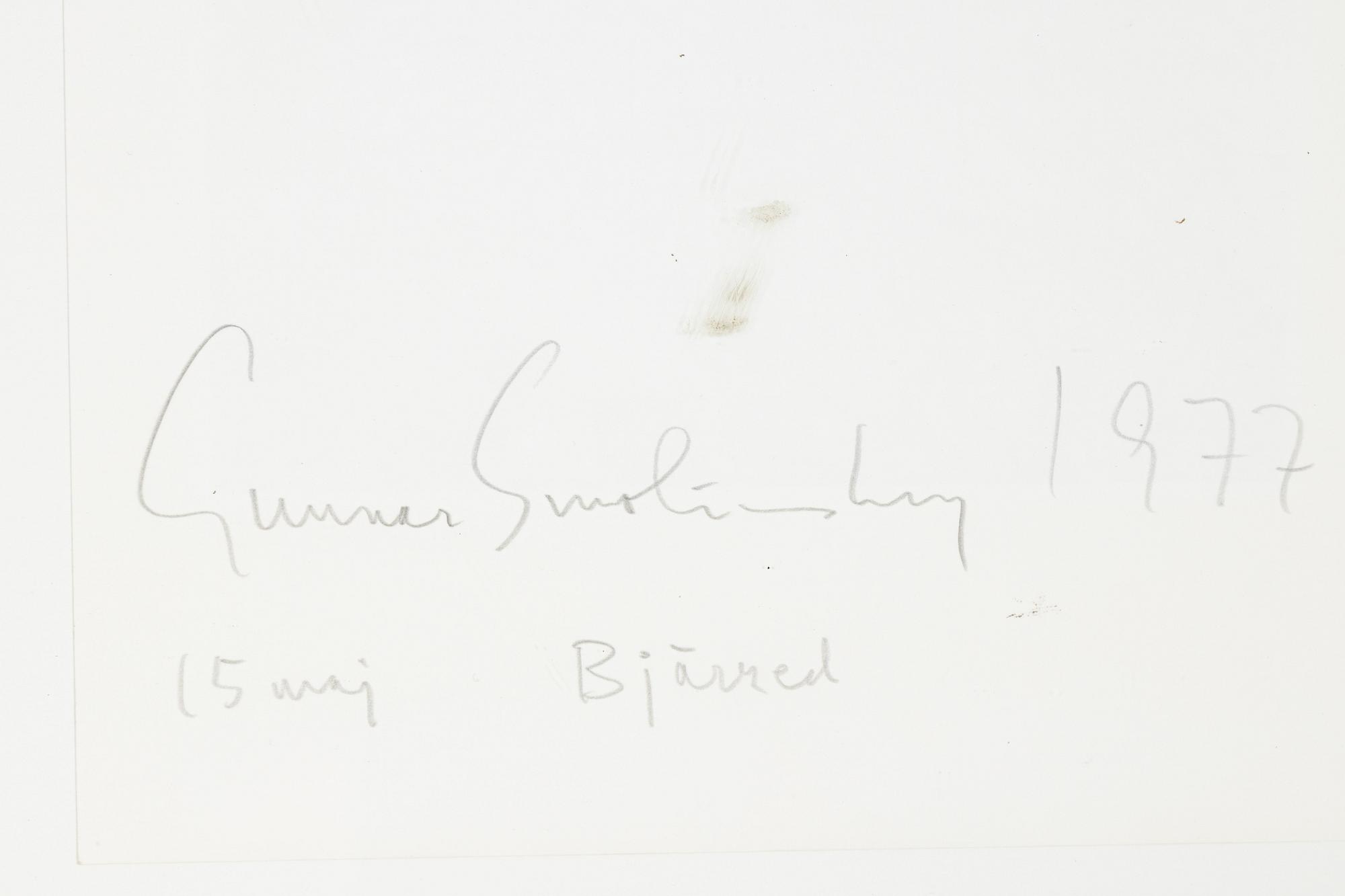 Gunnar Smoliansky, "Bjärred 15 maj", 1977.