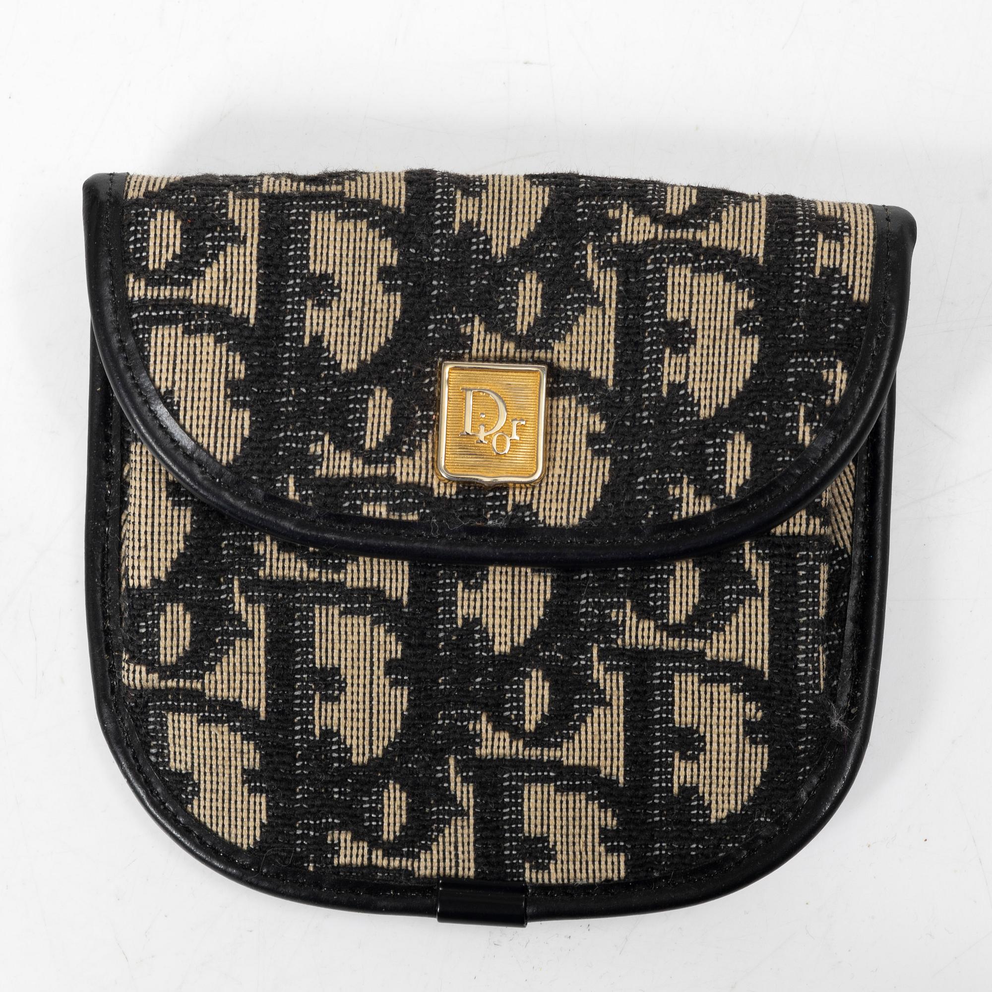 Christian Dior, väska samt portmonnä, vintage.