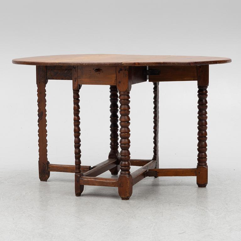 Folding table, Baroque, 18th century.