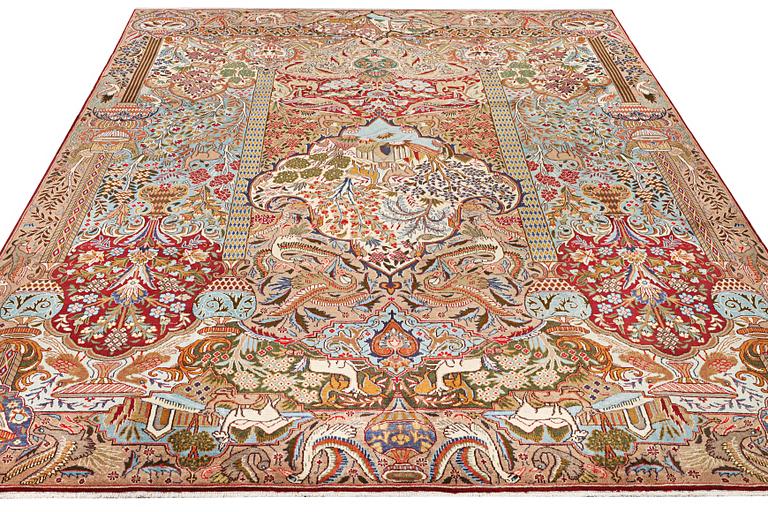 A Kazak carpet, c. 383 x 292 cm.