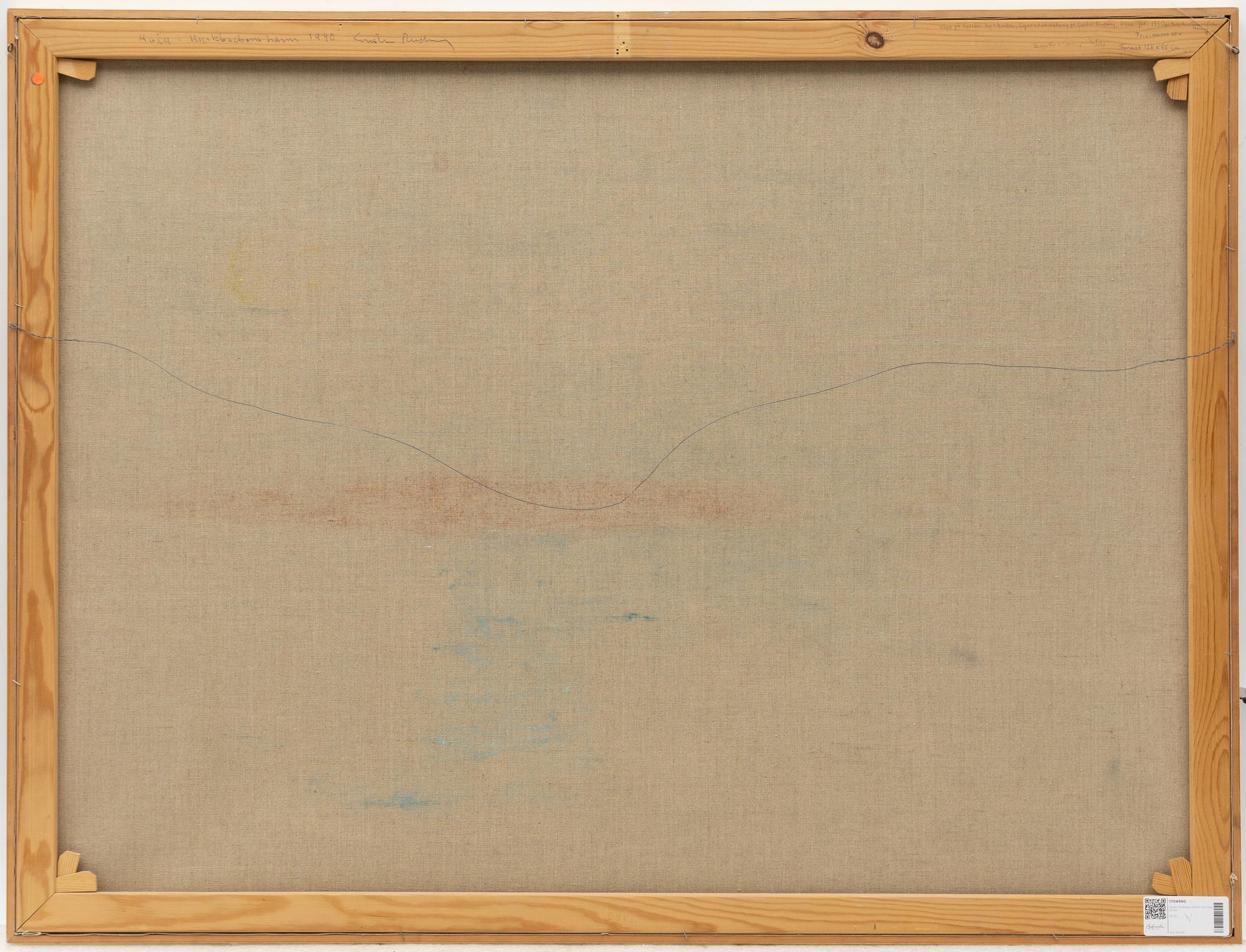 Gustav Rudberg, "Evening in Kyrkbacken's Harbour.".