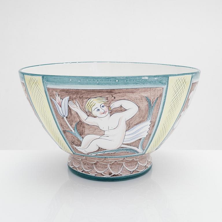 Tyra Lundgren, a 1920s bowl / bowl for a chandelier manufactured by Arabia.