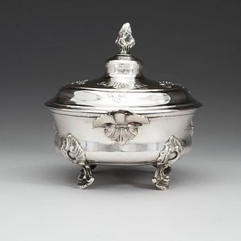 TERRIN med lock, icke identifierad mästarstämpel, sannolikt Breslau 1750-tal.