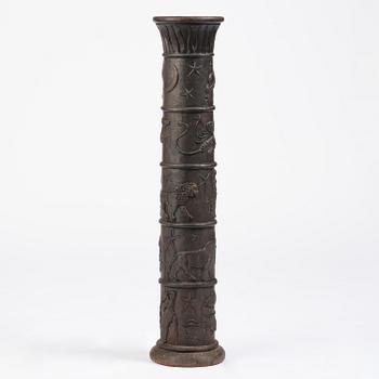 Johannes Dahl, piedestal, "Solvisare", Näfveqvarns bruk, Swedish Grace.