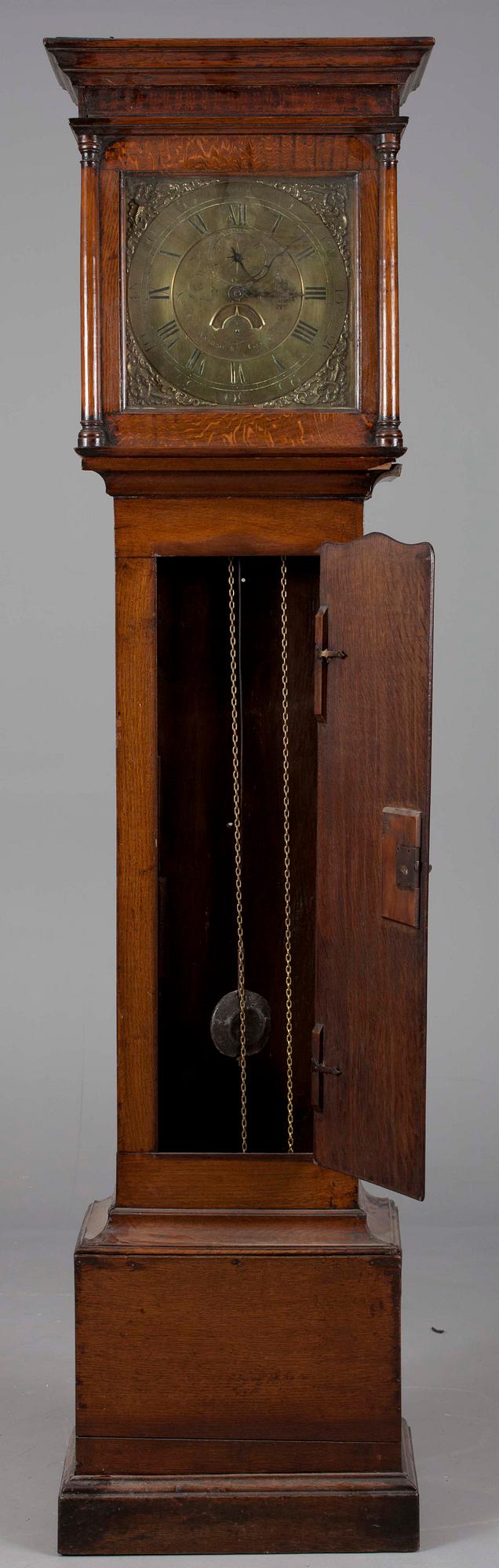 GOLVUR, ekfodral, mässing, R. Webster, Washbourn Gloucester, England, 1800-tal.