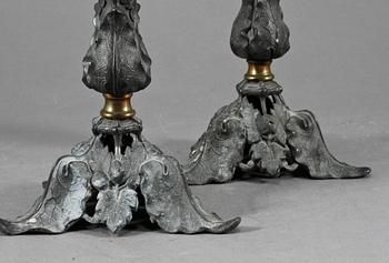 LJUSSTAKAR, ett par, 1800-talets slut.