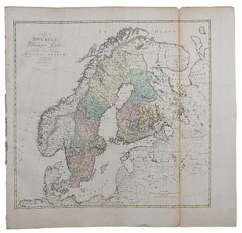 KARTOR 3st, S G Hermelin,1800-tal.