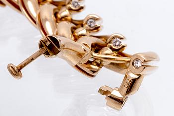 Armband 18K guld med briljanter ca 1 ct, 123,1 g, ca 18 x 1,5 cm,