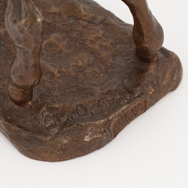 Greta von Braun-Gisenfeld, skulptur, brons, signerad, gjutarstämpel.