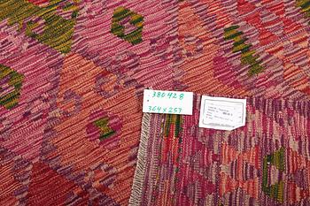 Matta, Afghansk kelim, ca 364 x 253 cm.