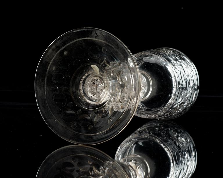 PRAKTPOKAL, glas. Tyskland, Barock, 1600-talets slut.