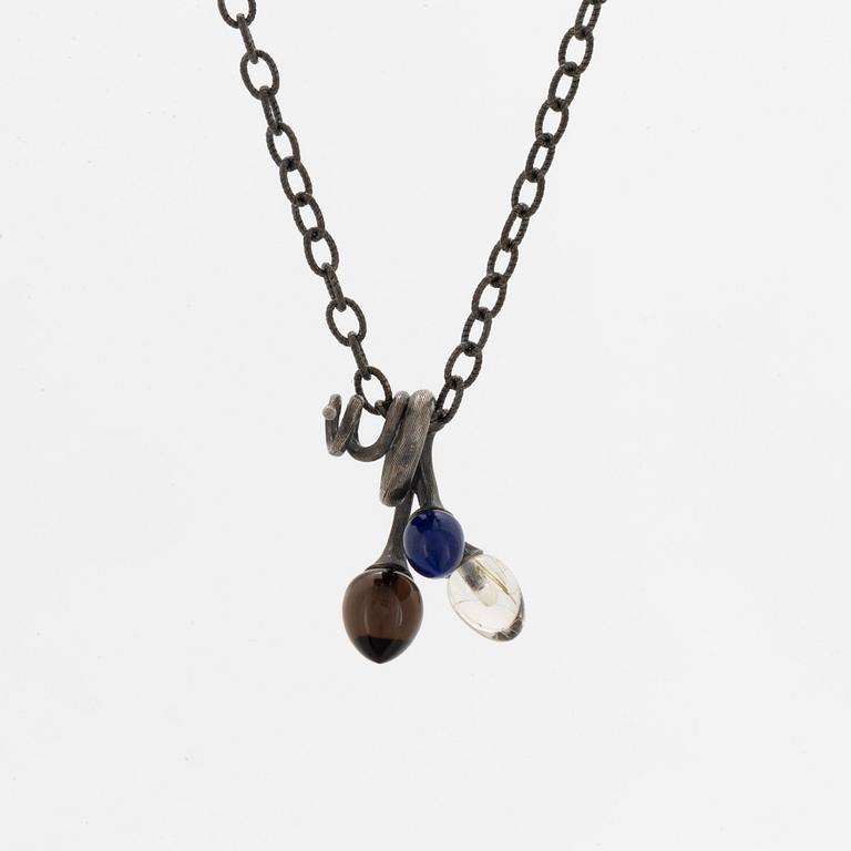 Ole Lynggaard, Charlotte Lynggaard, "Lotus" pendant, with chain, sterlingsilver.