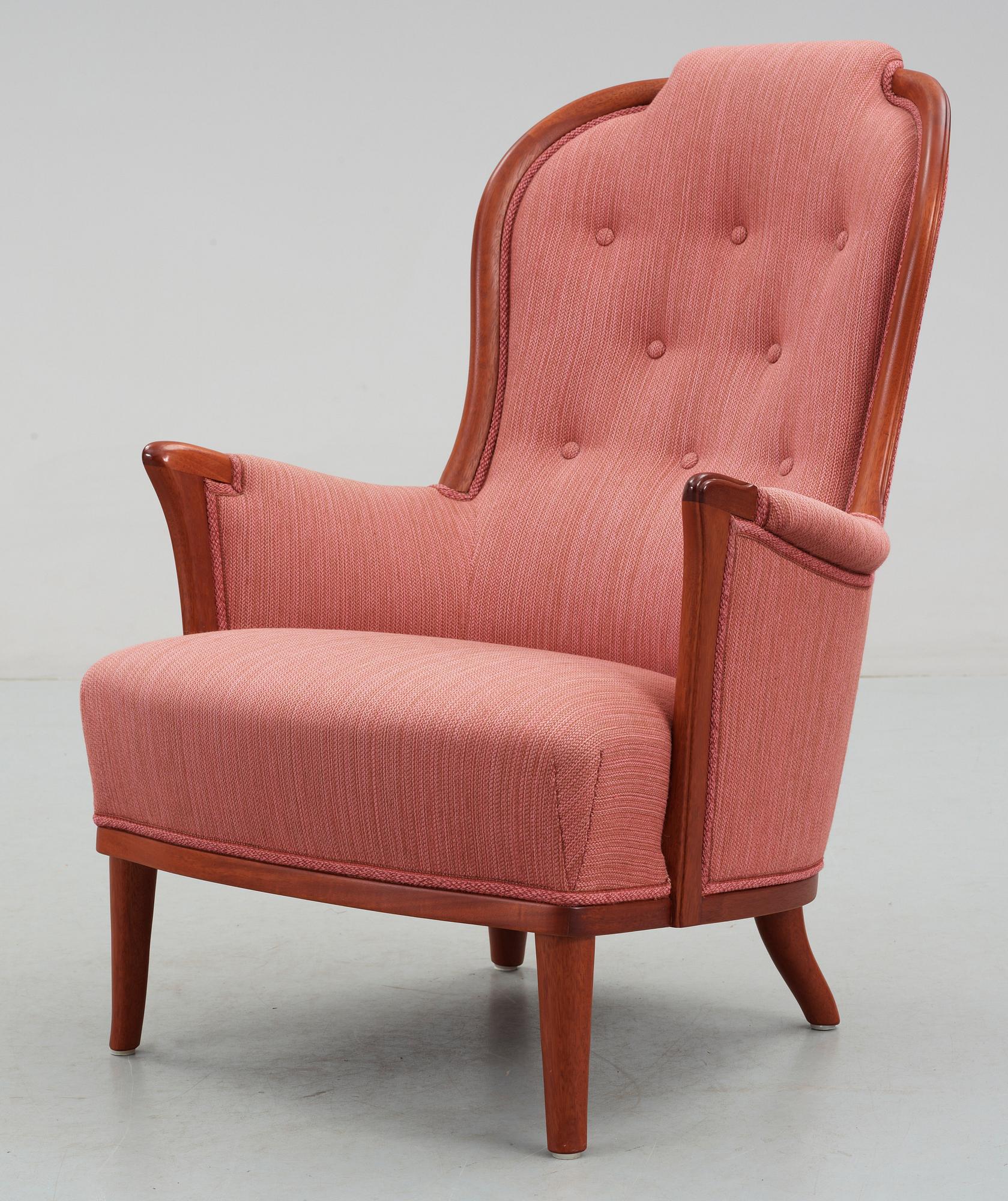 FÅTÖLJ, "Vår fru", Carl Malmsten, formgiven 1961.