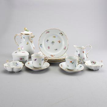 A 12 pcs Mesissen porcelain service.