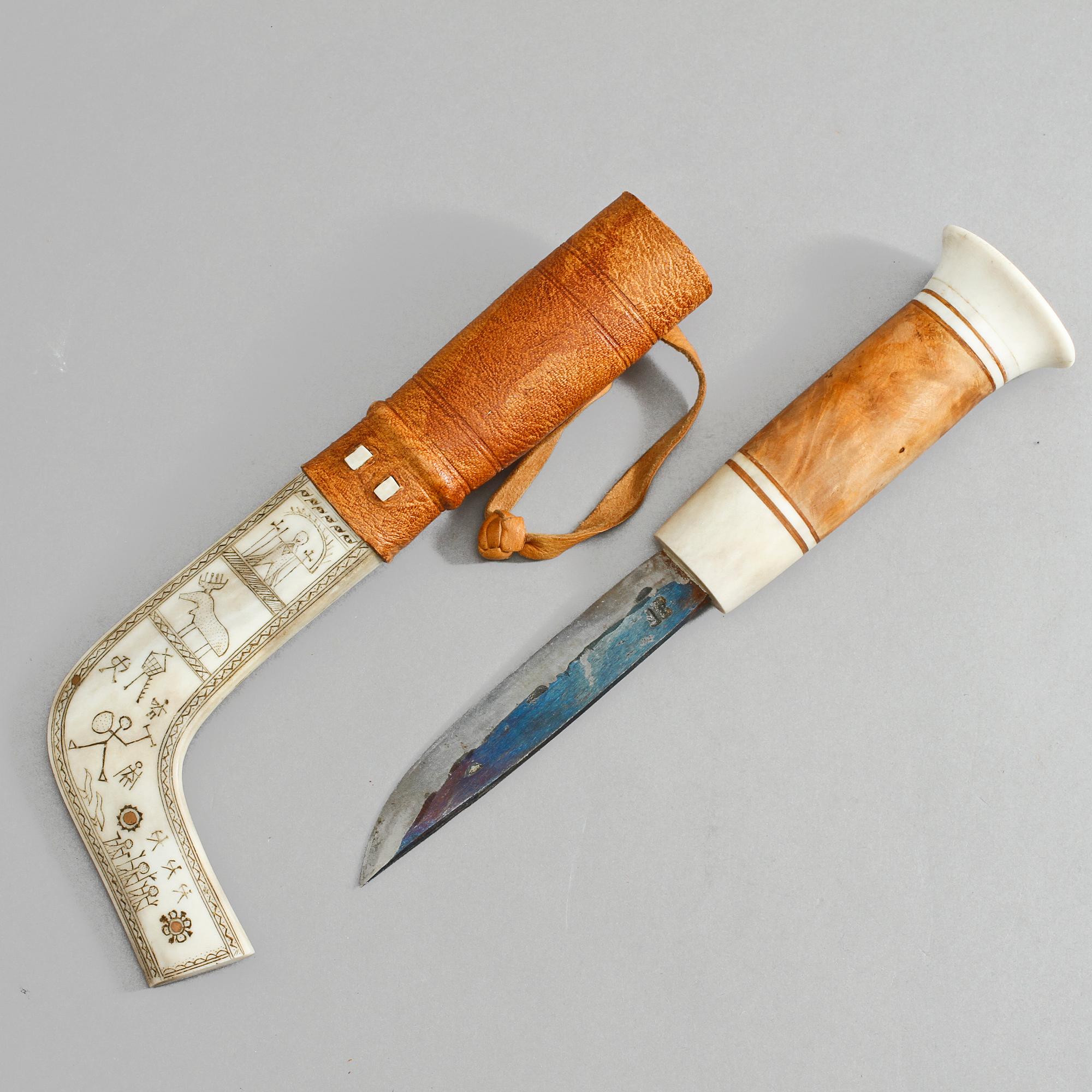 SAMEKNIV, möjligen Johan Fankki, monogramsignerad JF, 1900-tal.