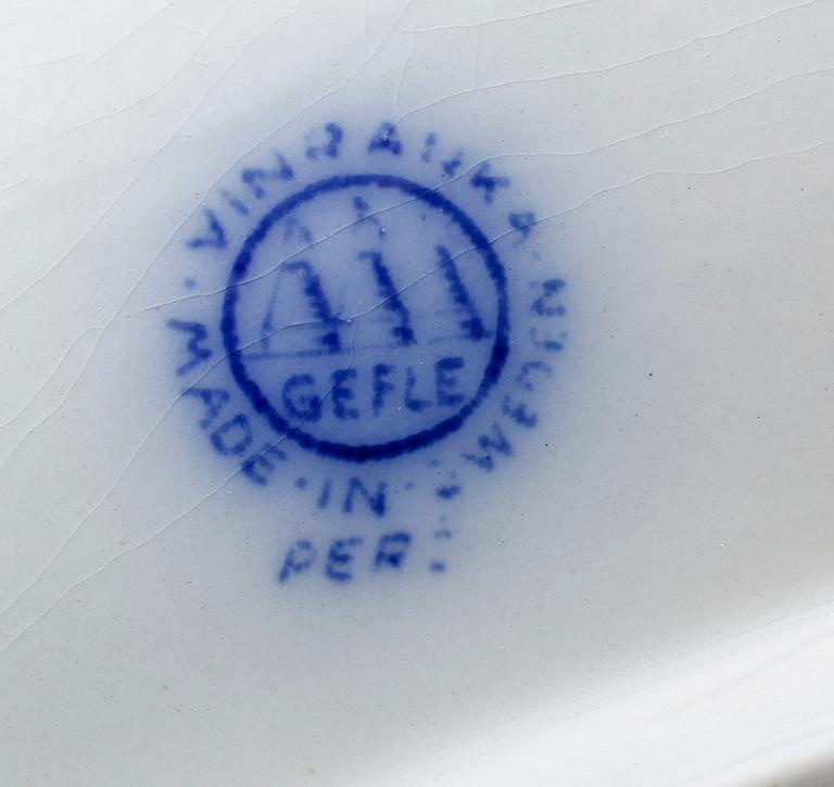 SERVISPORSLIN, 26 delar, Vinranka, Gefle.