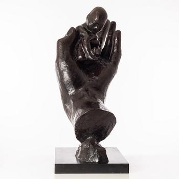 Gudmar Olovson, sculpture. Signed. Bronze, total height 87 cm, length 67 cm.