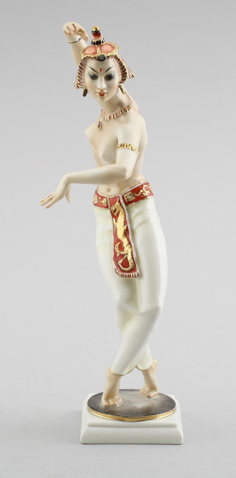 FIGUR, porslin, C Werner, Hutschenreuther, 1900-talets mitt.