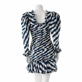 JÖRGEN BENDER, a silk- and chintz coctaildress.