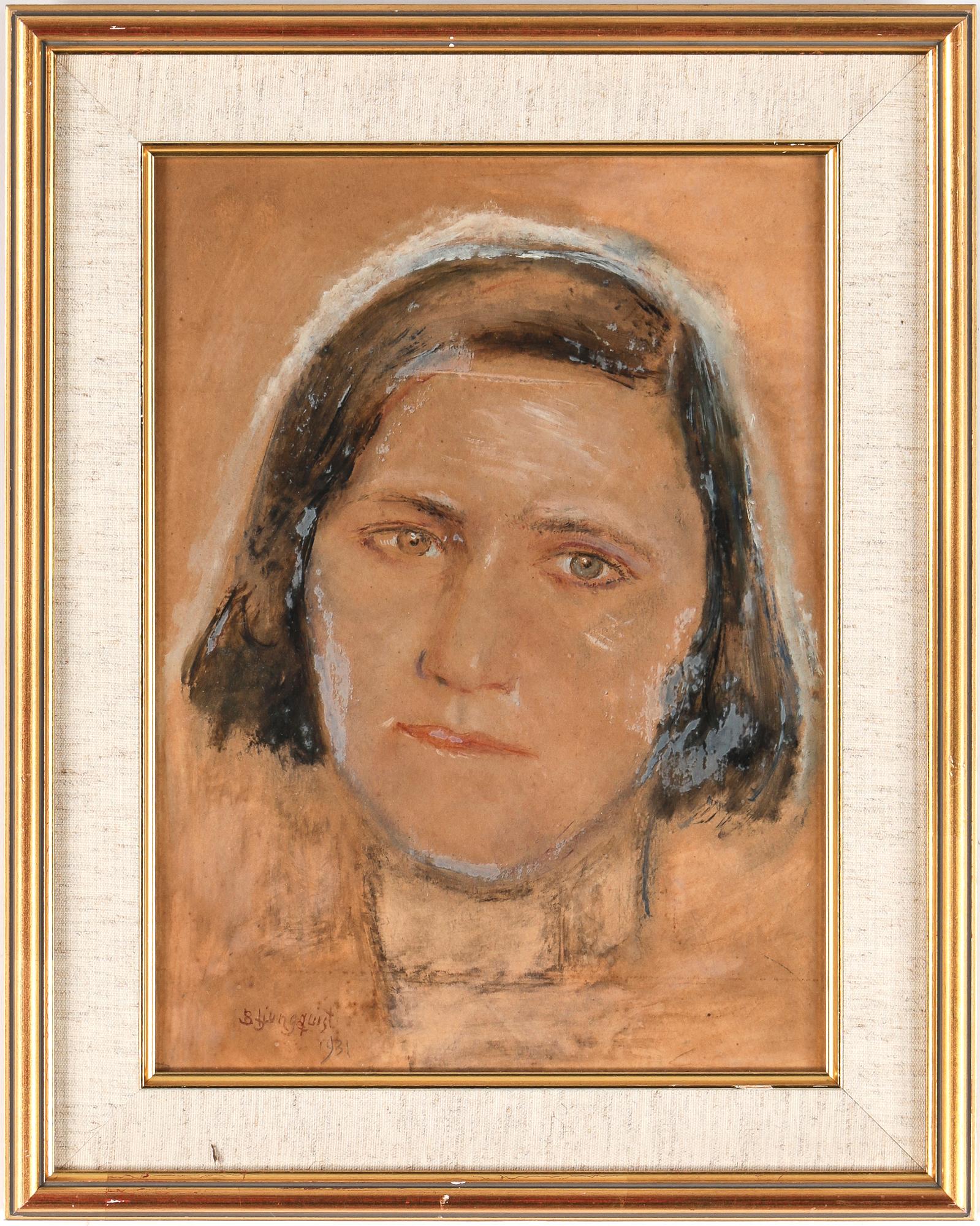 BIRGER LJUNGQUIST, blandteknik på papper, signerad och daterad 1931.