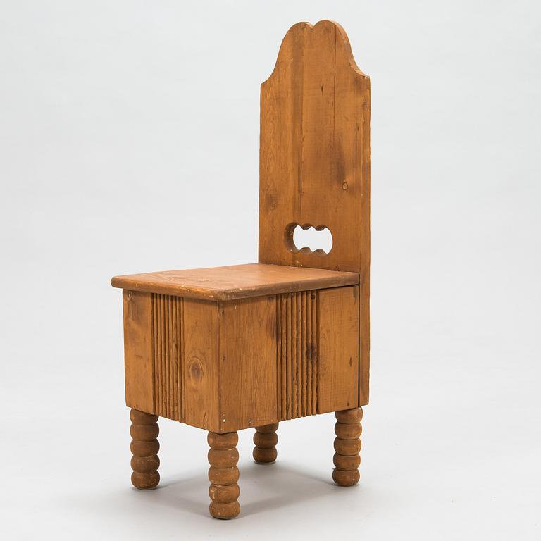 Eliel Saarinen, 3-piece nursery furniture set 'Elsa' for Oy Stockmann Ab, Keravan puusepäntehdas, Finland 1918.