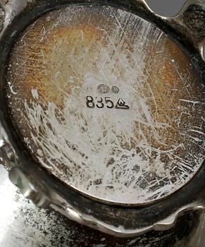 PARTI SILVER, 4 delar, importstämplat. Vikt 315 g.