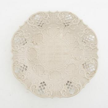 Fat Staffordshire England 1700-talets andra hälft saltglaserat stengods.