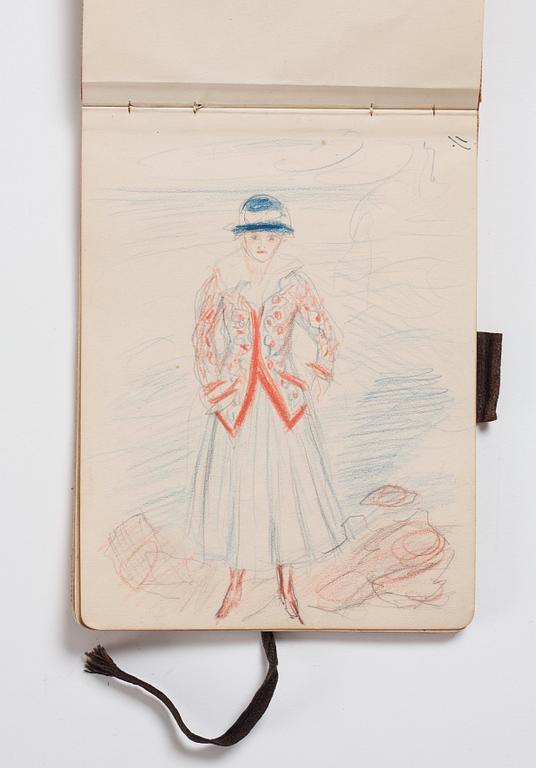 Nils von Dardel, Sketchbook, from trip to Hokkaido, Japan, 1917.