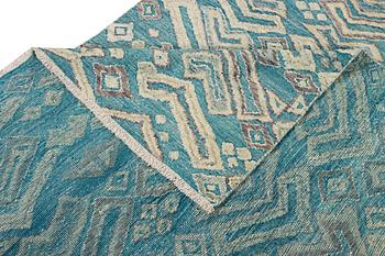 A Moroccan carpet, relief pattern, ca. 398 x 200 cm.