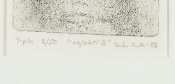OKÄND KONSTNÄR, signerad och daterad -82, numrerad T'pla 2/50.
