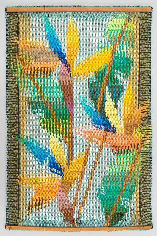 Eila Ampula, tapestry, signed Eila.