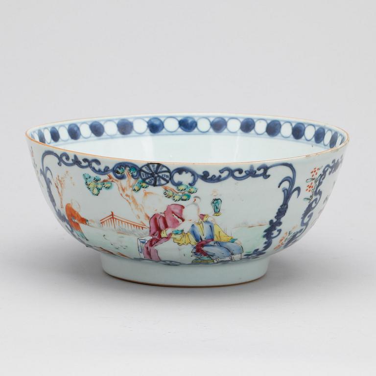 BÅLSKÅL, porslin, Kina, Qianlong, 1700-tal.