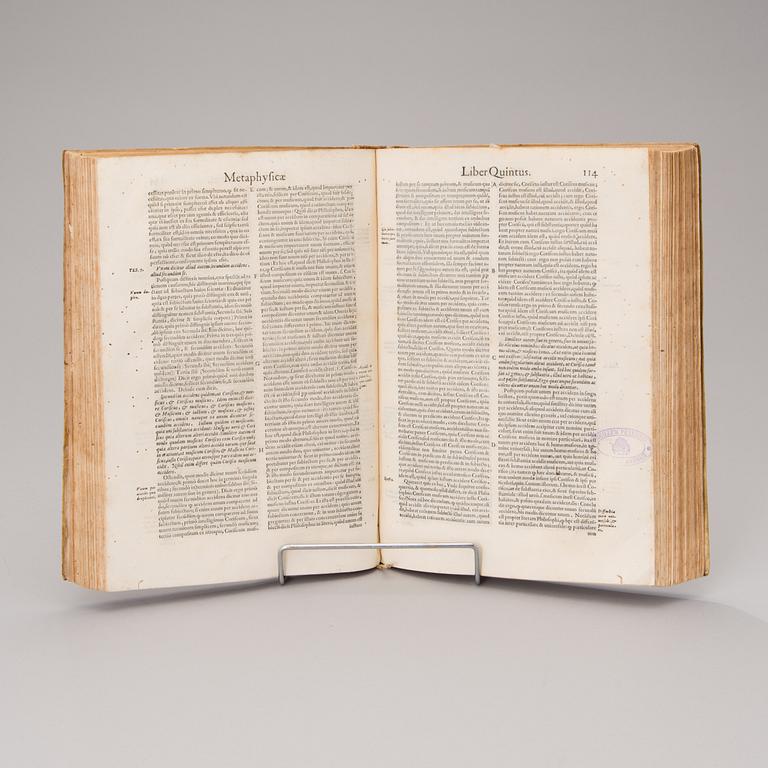 KIRJA, Alexander Halesilainen, 1572, In duodecim Aristotelis metaphysicae libros dilucidissima expositio.