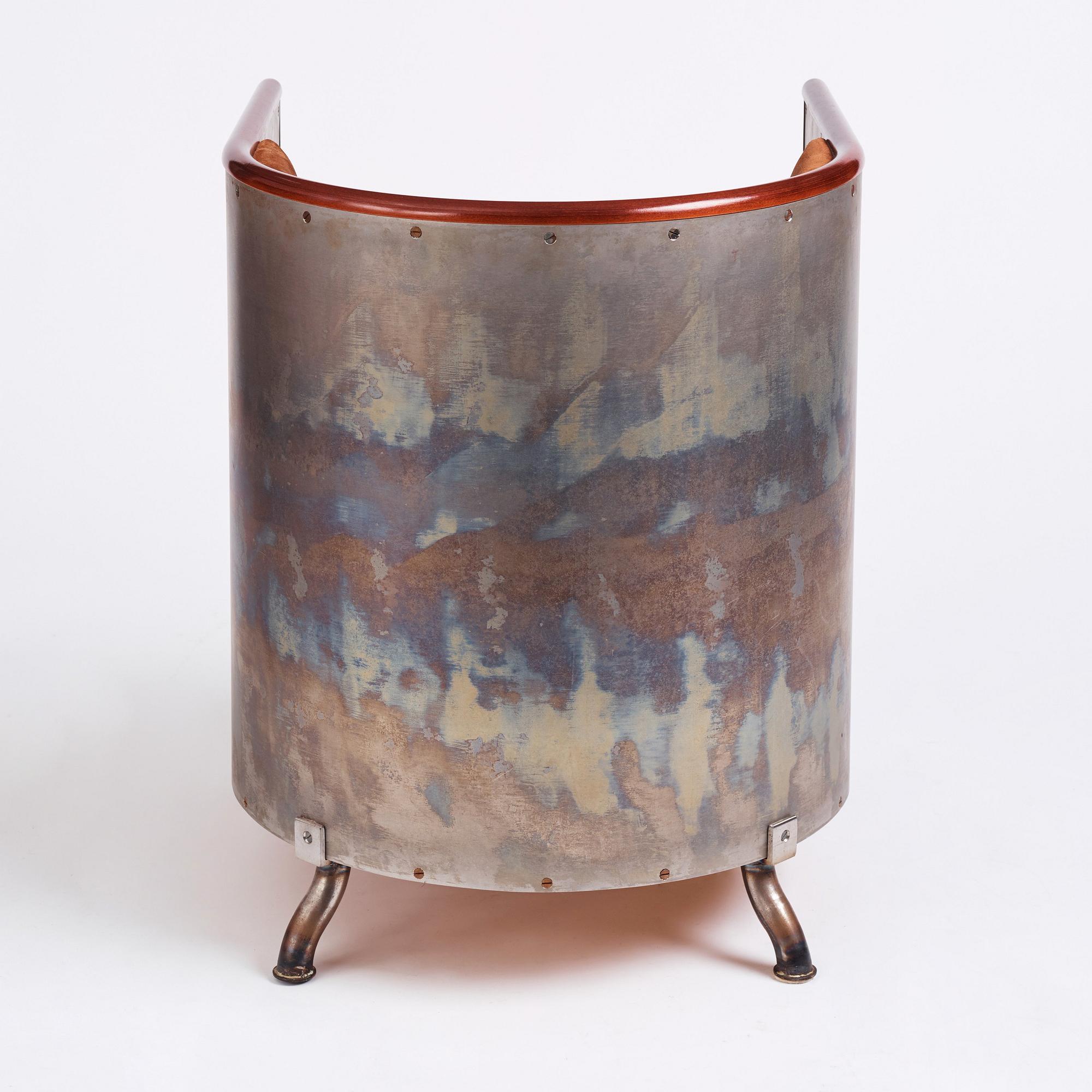 Mats Theselius, a 'Järn/Mocca' lounge chair, ed. 41/360, Källemo, Sweden, post 1994.