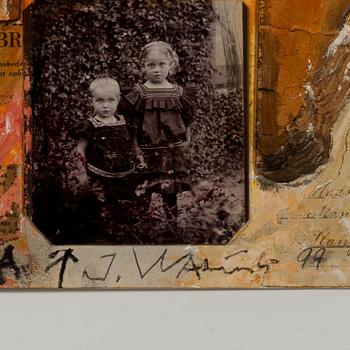 JÖRGEN WARING, collage, signerad och daterad -99.