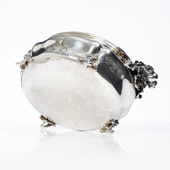 Terrin med lock, silver, rokokostil, Fratelli Broggi, Milano, Italien, 1900-tal.