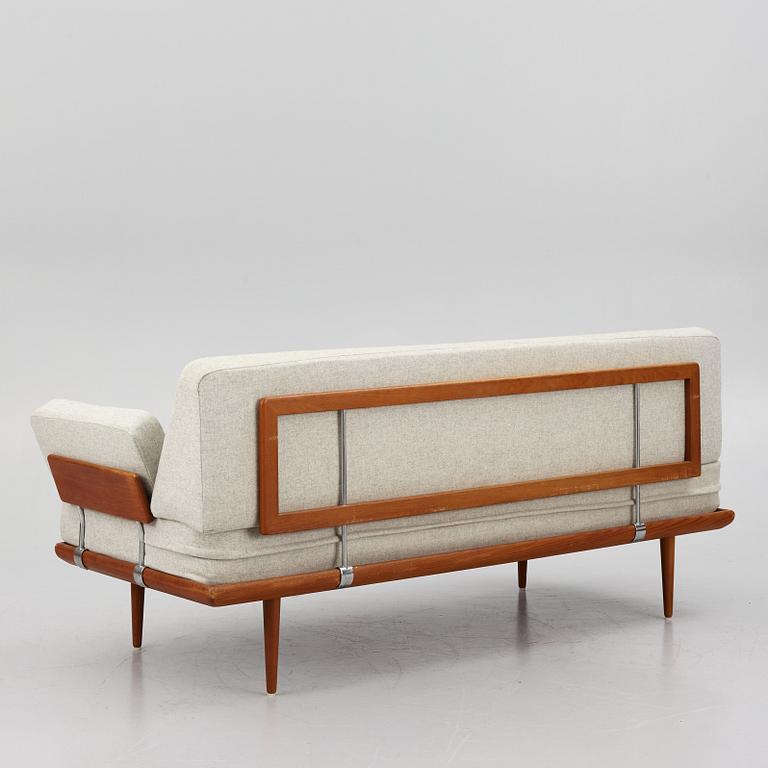Peter Hvidt & Orla Mølgaard Nielsen, two 'Minerva' sofas and a coffee table, France & Son, Denmark, 1960's.