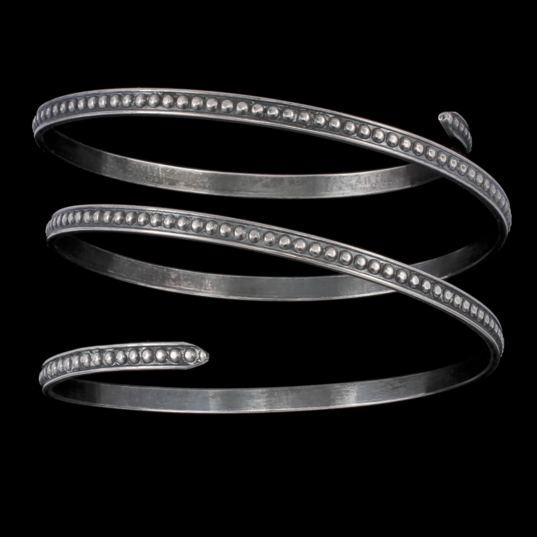 ARMLÄNK, silver, AU Wahlberg, Gävle, 1965. Vikt 33 g.