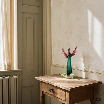 Erik Höglund, vas, glas, Studioglas Strömbergshyttan, 1991.