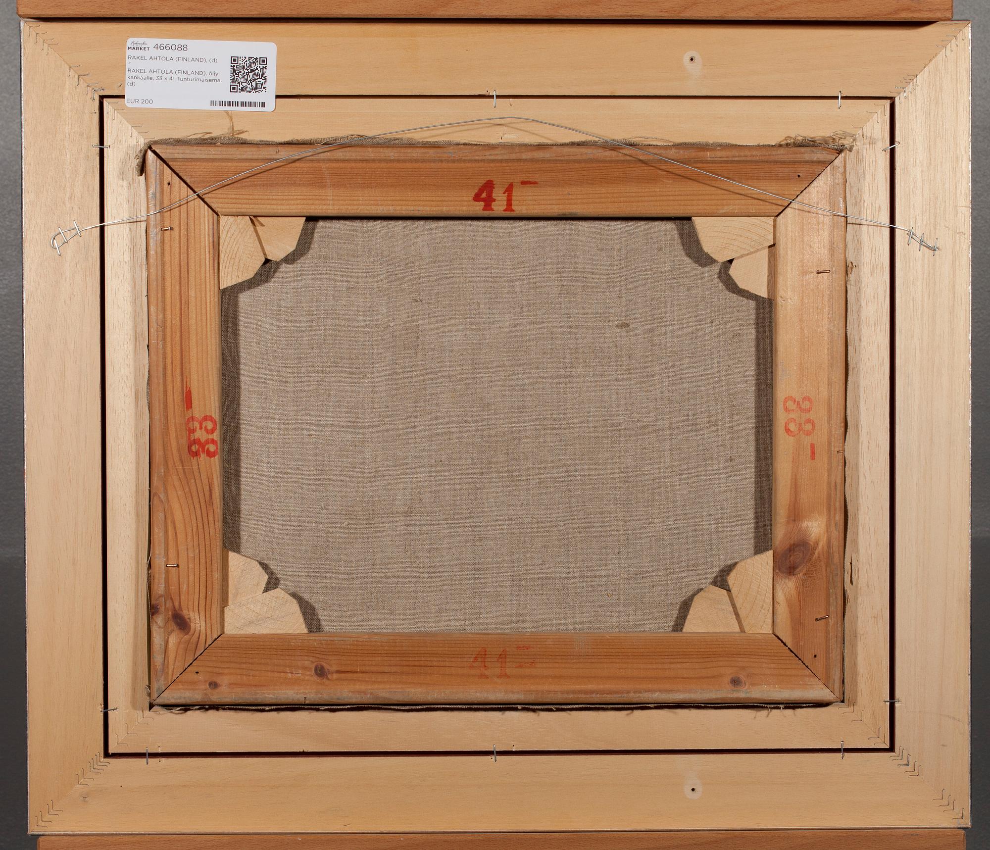 RAKEL AHTOLA, olja på duk, signerad och daterad 1955.