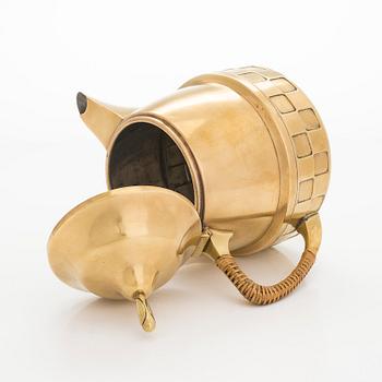 Glöggkanna med rechaud, WMF, Württembergische Metallwarenfabrik, tidigt 1900-tal.