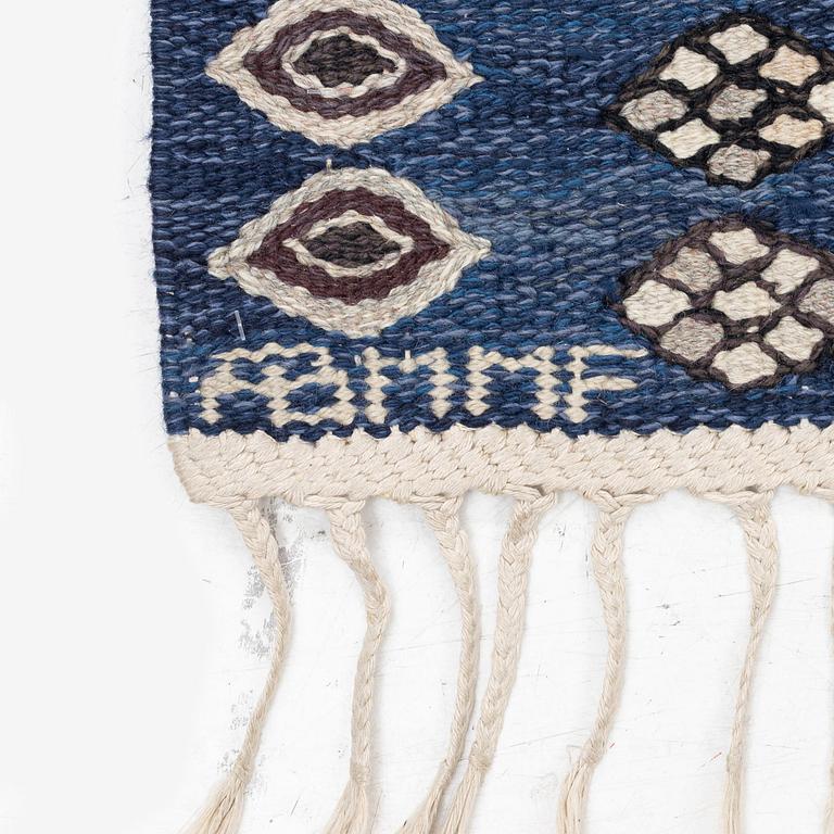 Barbro Nilsson, a 'Snäckorna' carpet,  tapestry weave, c. 219 x 144 cm, signed AB MMF BN.