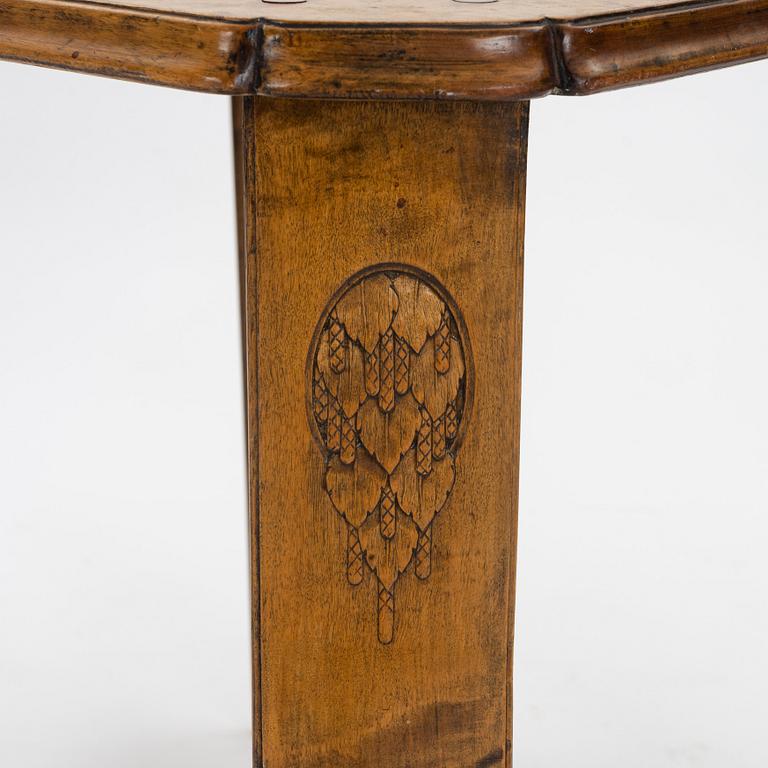 Carl Westman, probably, an Art Nouveau stained beech table Sweden ca 1900.