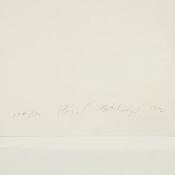 Richard Artschwager, litografi, signerad, numrerad 174/180 och daterad '72.