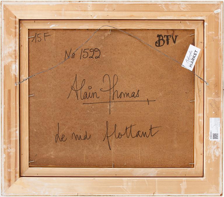 ALAIN THOMAS, oljemålning på pannå, signerad och daterad -95.