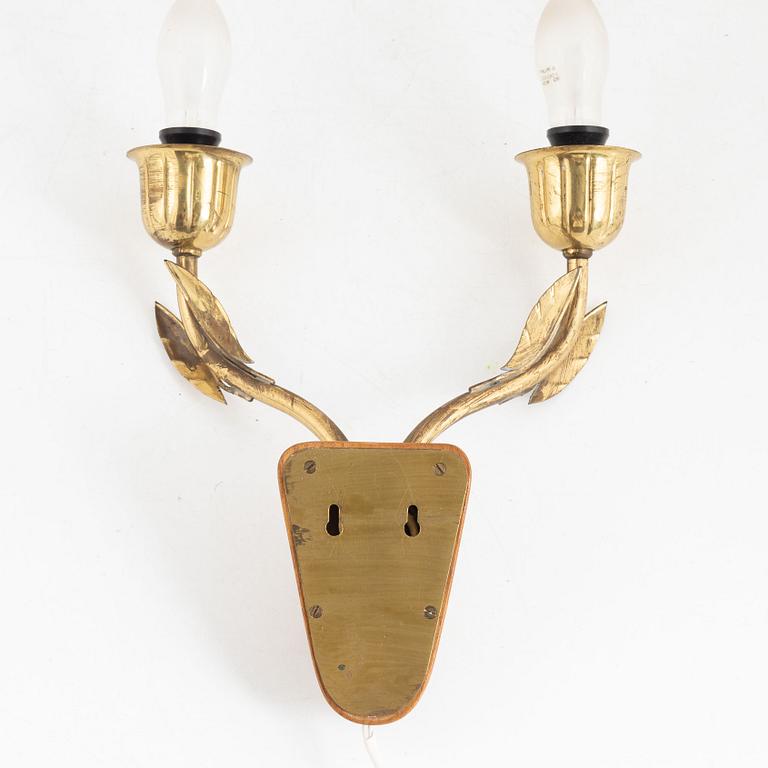 Harald Notini, vägglampa, modell "8651", Arvid Böhlmarks Lampfabrik, 1940-50-tal.