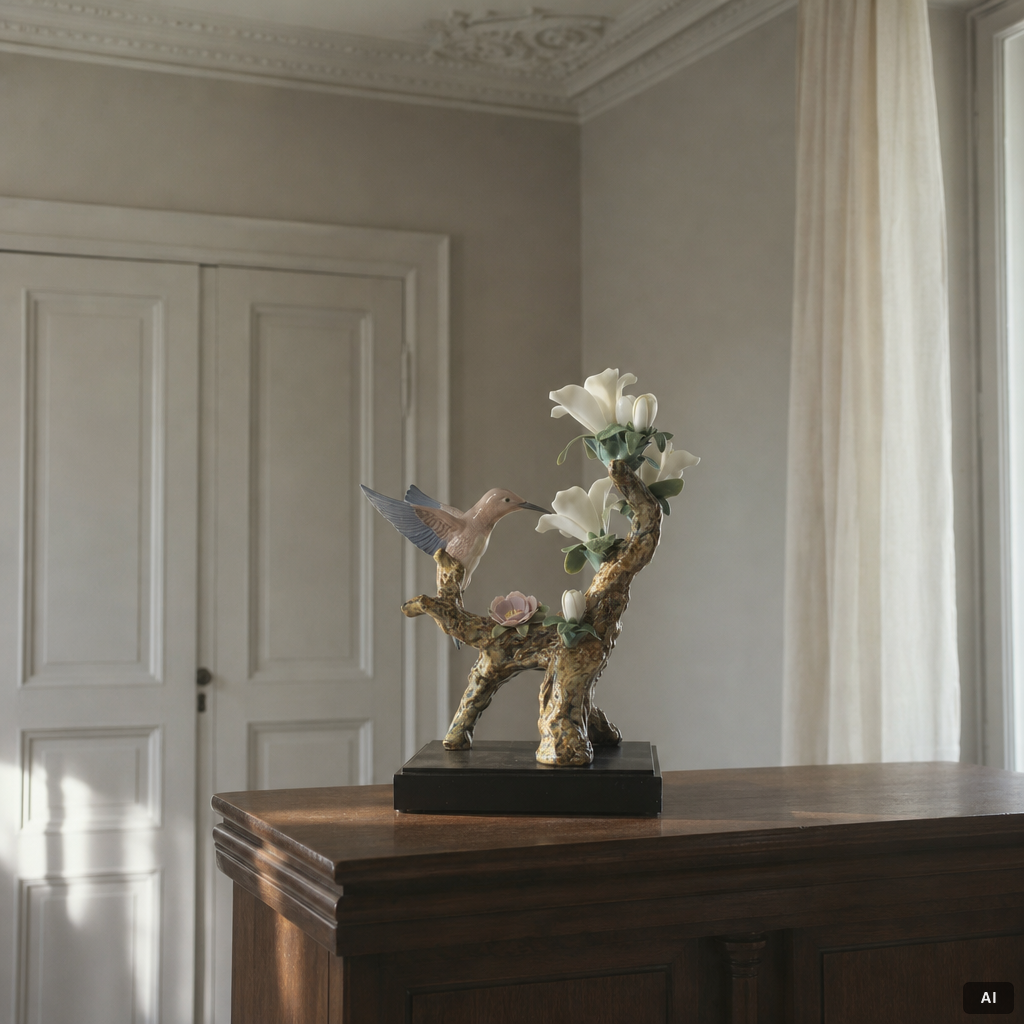 Joan Coderch, figurine, "Hummingbird", Lladró, Spain.