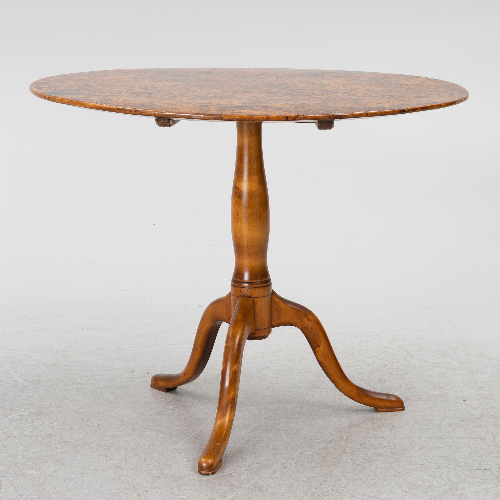 Fällbord, Mälardalen, 1800-talets första hälft.